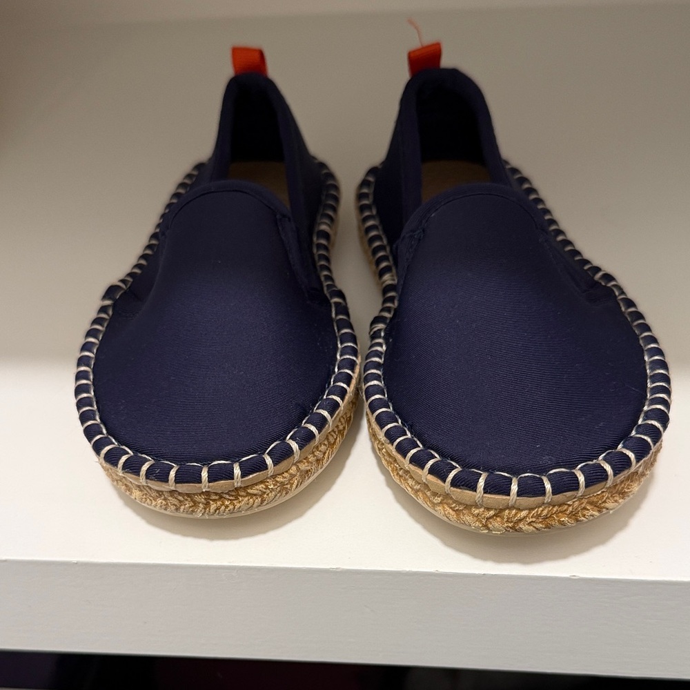 Navy Kids Slip-On Shoes eapadrilles size 8